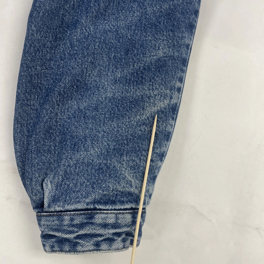 Wrangler Western Denim Trucker Jacket Size Large Blue Plaid Lined
