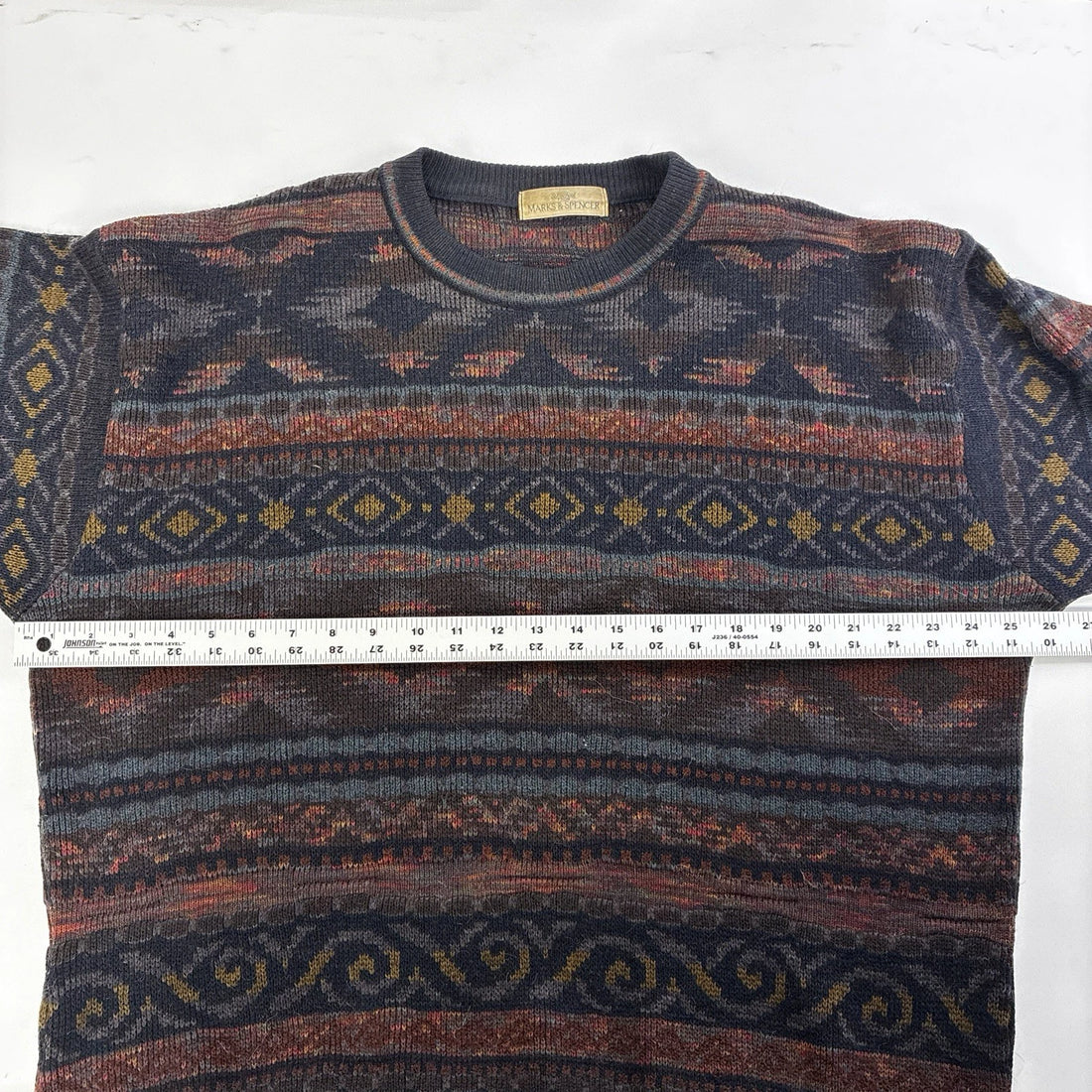 Vintage Marks And Spencer Western Aztec Crewneck Sweater Size XL