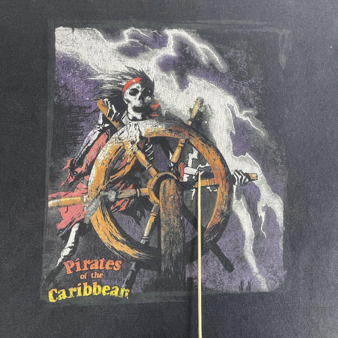 Vintage Pirates Of The Caribbean Disney T-Shirt Size XL Double Sided