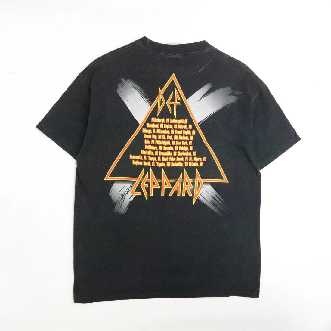 Vintage Def Leppard Tour T-Shirt Size Large Band Tee 2002