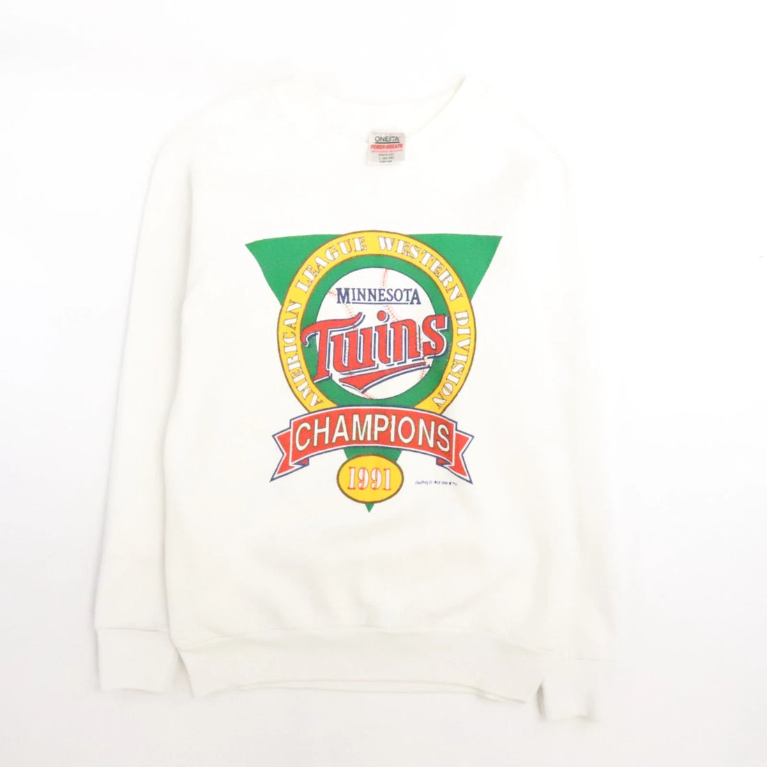 Vintage Minnesota Twins Crewneck Sweatshirt Size Large 1991 90s MLB
