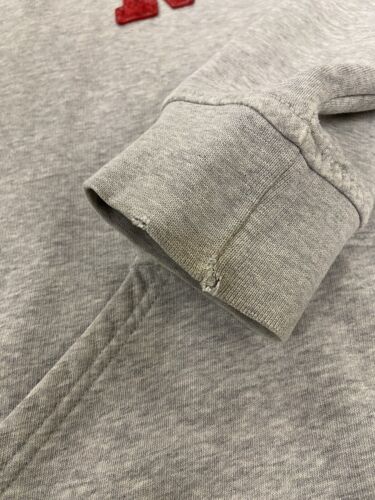 Vintage Nike Spell Out Sweatshirt Hoodie Size XL Gray