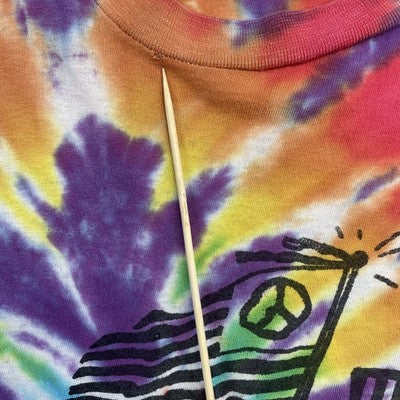 Vintage Grateful Dead All We Need Is Music Bears Tie Dye T-Shirt Size XL