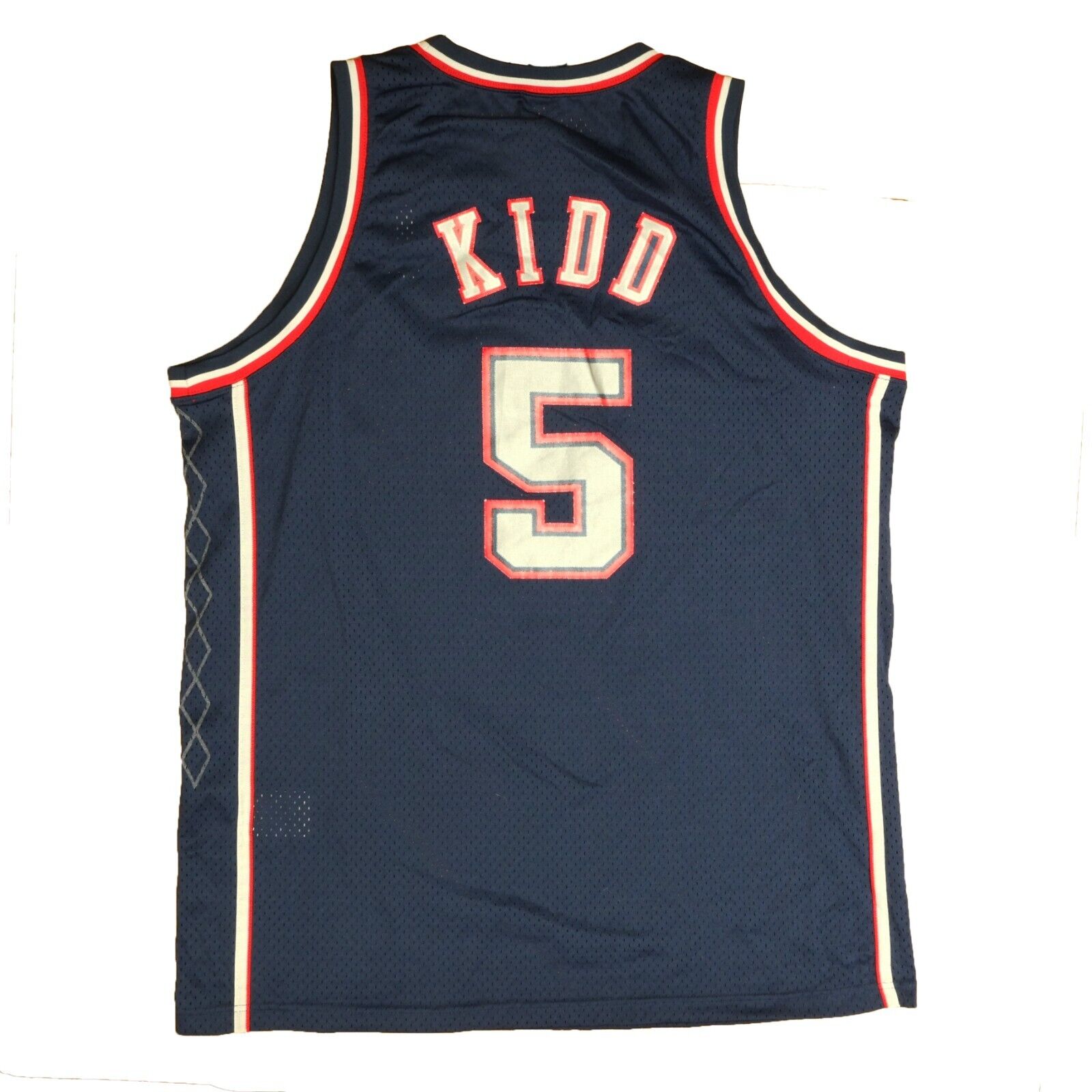 Vintage New Jersey Nets Jason Kidd Nike Swingman Jersey Size 2XL