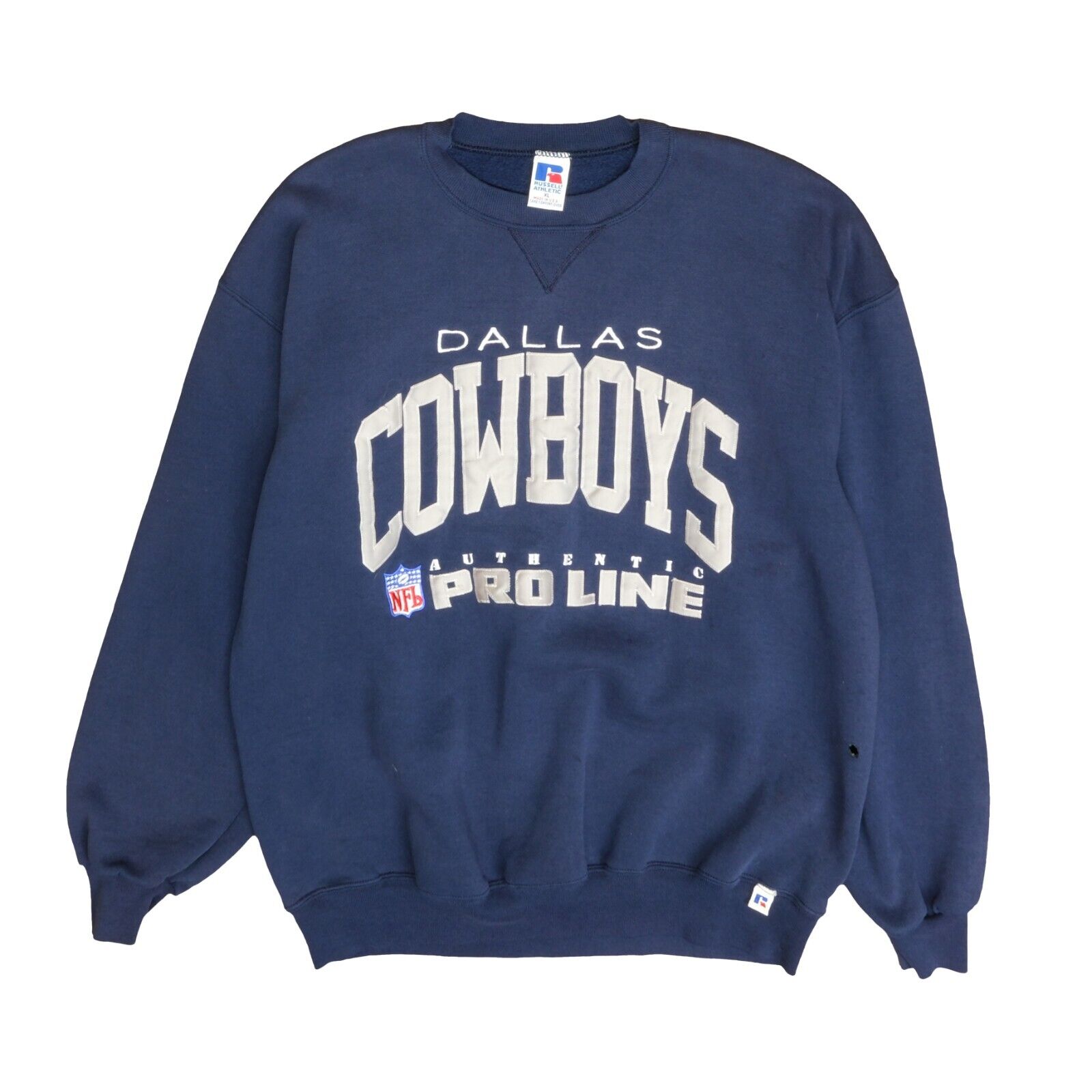 Vintage 1993 Dallas Cowboys Hoodie Sweater NFL Football Blue Logo 7 RARE EUC