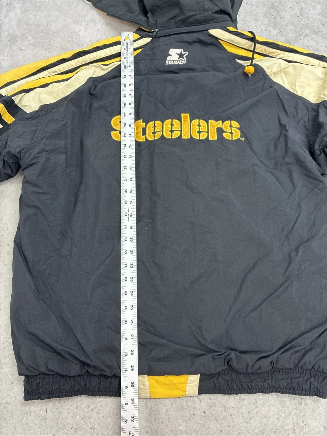 Vintage Pittsburgh Steelers Starter Puffer Jacket Size Large NFL