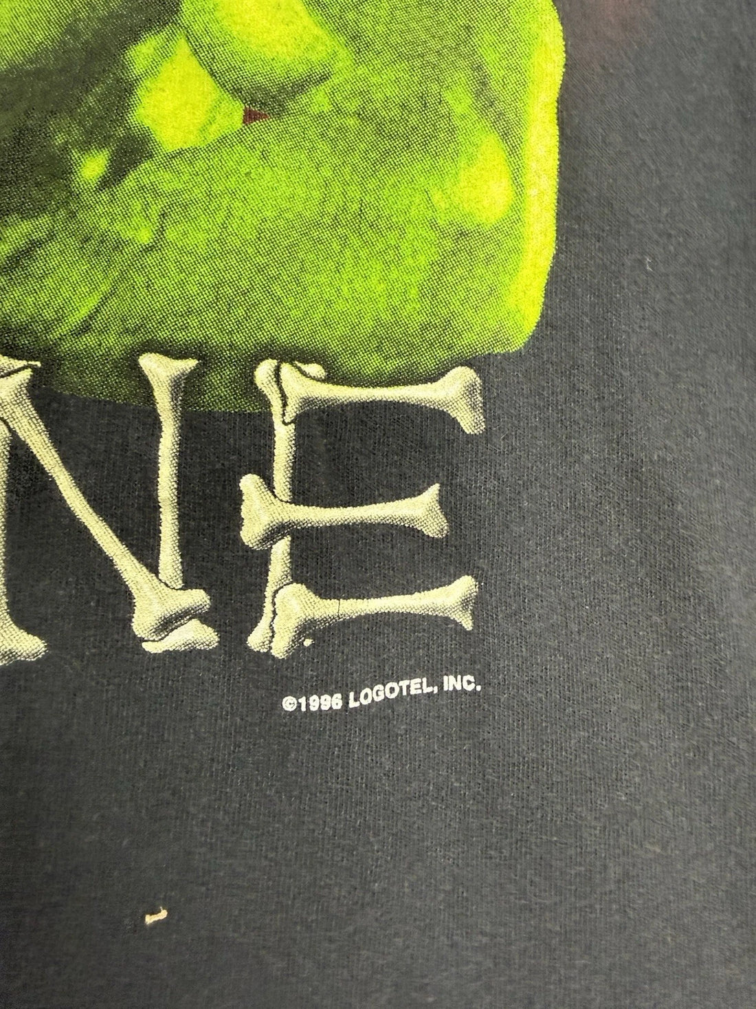 Vintage Bad To The Bone Alien T-Shirt Size Medium 1996 90s