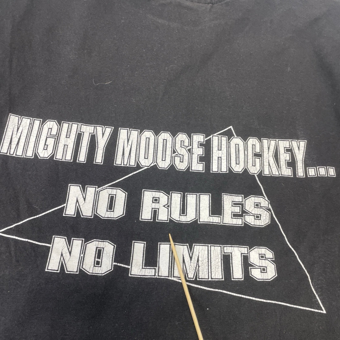 Vintage Manitoba Mighty Moose Hockey T-Shirt Size Large AHL