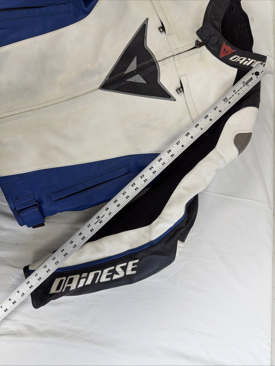 Dainese Leather Motorcycle Riding Jacket Size 48 EU Armored Padded