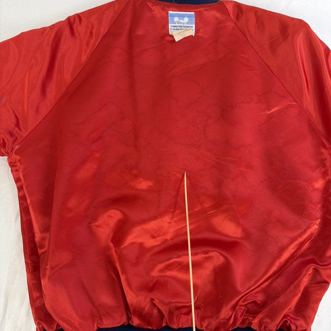 Vintage Mickey Mouse Fantasia Disney Satin Bomber Jacket Size Medium 80s