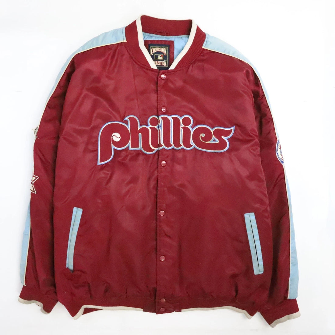 Philadelphia Phillies G-III Carl Banks Cooperstown Bomber Jacket 2XL MLB