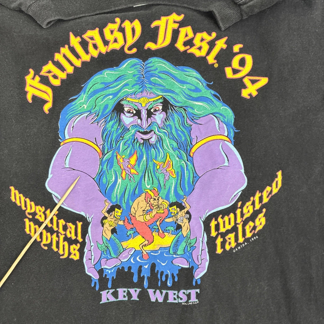 Vintage Fantasy Fest 1994 Key West T-Shirt Size 2XL 90s