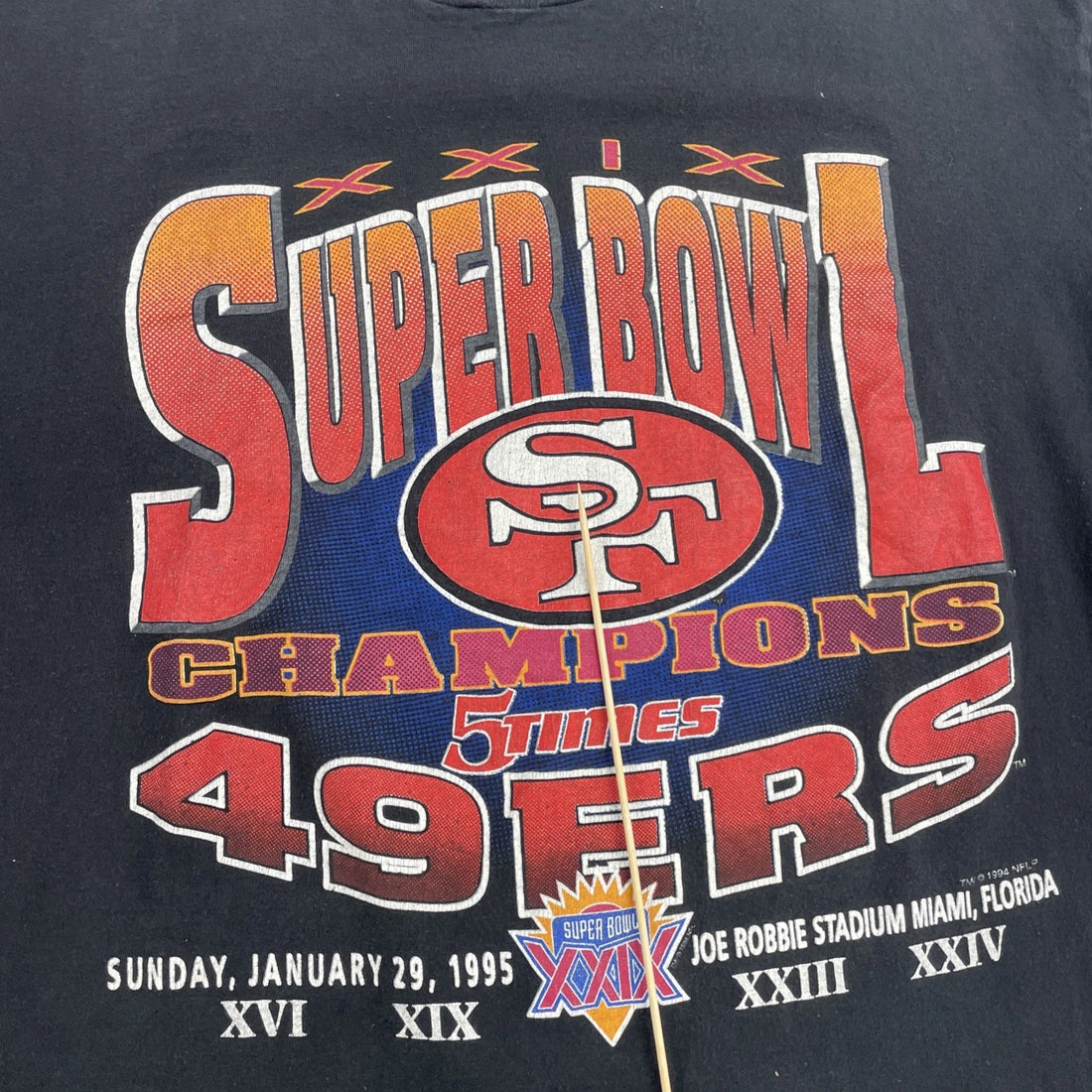 Vintage San Francisco 49ers Super Bowl XXIX T-Shirt Size XL 90s NFL