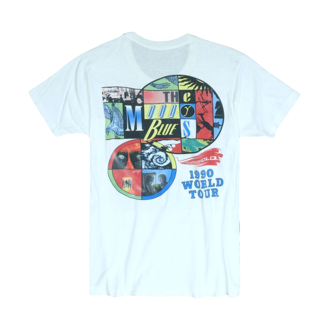 Vintage Moody Blues Sur La Mer World Tour T-Shirt Size Medium Band Tee 1990 90s