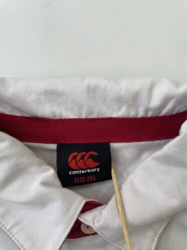 Vintage England Canterbury Rugby Shirt Size 2XL Long Sleeve