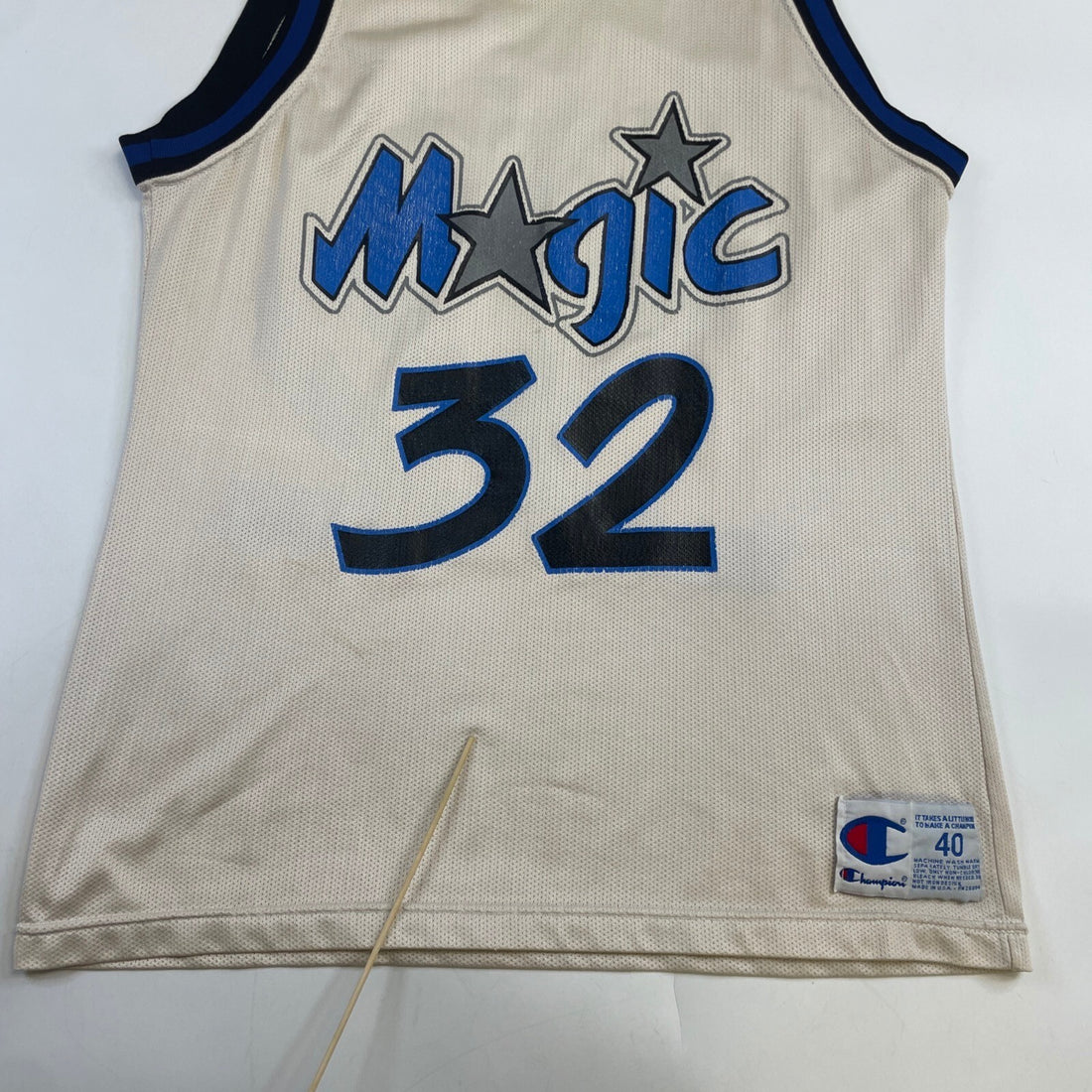 Vintage Orlando Magic Shaquille O'Neal Champion Jersey Size 40 NBA