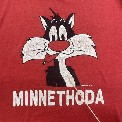 Vintage Sylvester The Cat Minnesota T-Shirt Size Large 90s