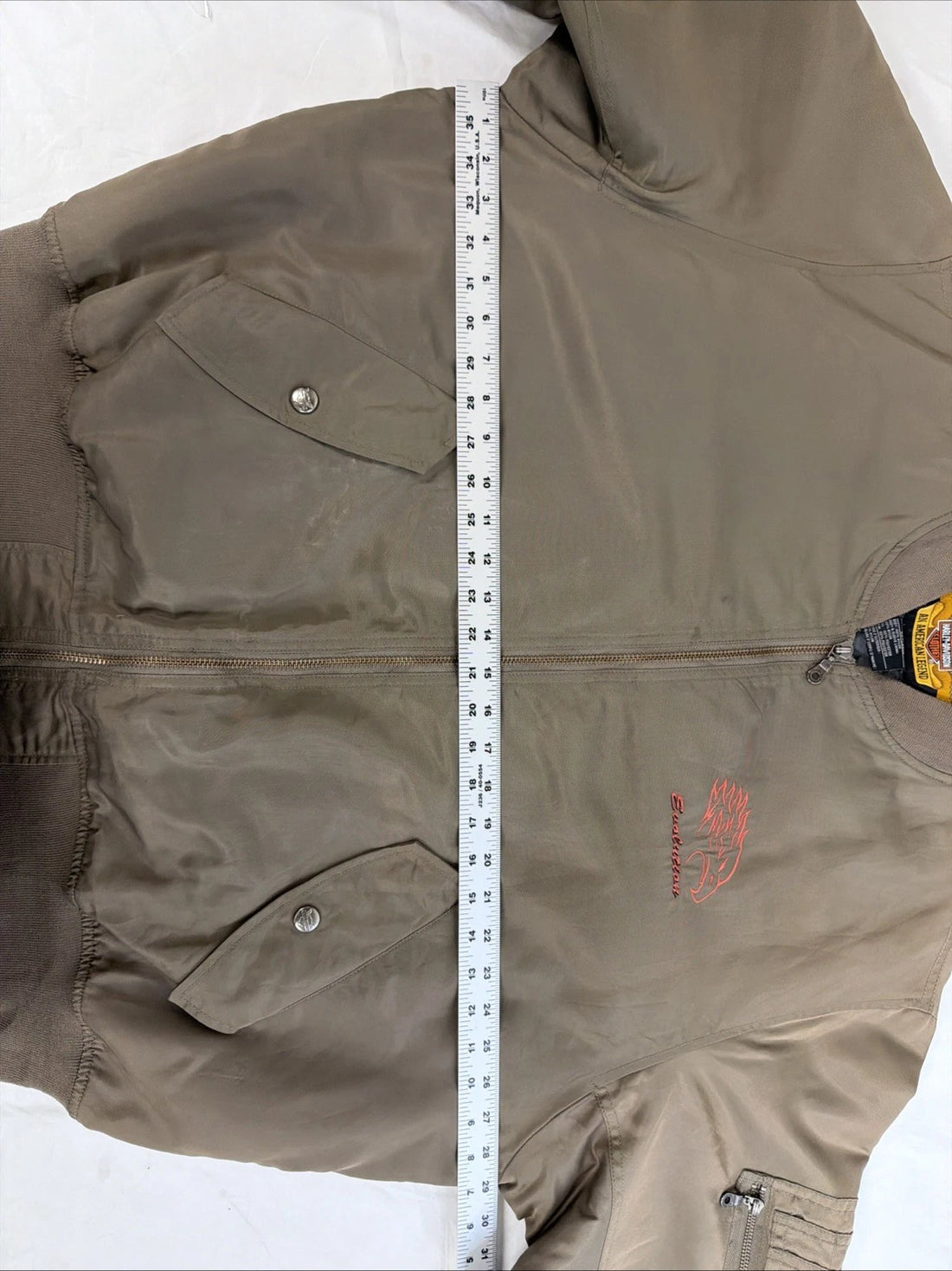 Harley Davidson Motorcycles Engine Bomber Jacket Size 2XL Embroidered