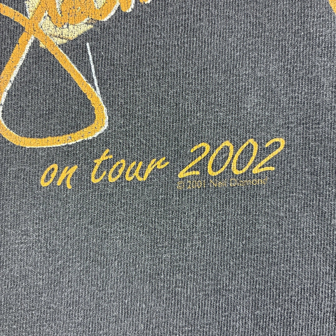 Vintage Neil Diamond On Tour 2002 T-Shirt Size XL