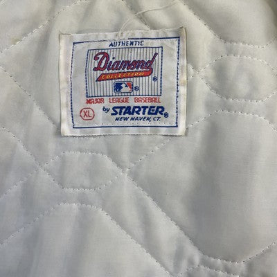 Vintage Chicago Cubs Starter Satin Bomber Jacket Size XL MLB