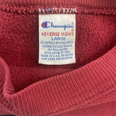 Vintage Temple University Champion Reverse Weave Crewneck Sweatshirt Large 90s