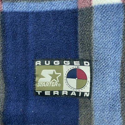 Vintage Starter Rugged Terrain Fleece Jacket Size Large Plaid