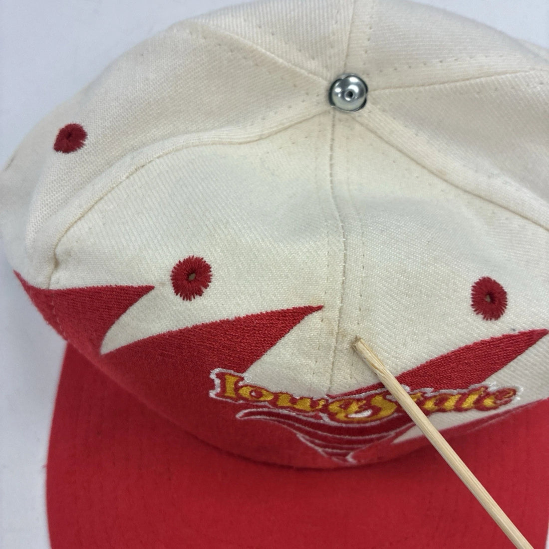 Vintage Iowa State Cyclones Sharktooth Logo Athletic Wool Snapback Hat OSFA NCAA