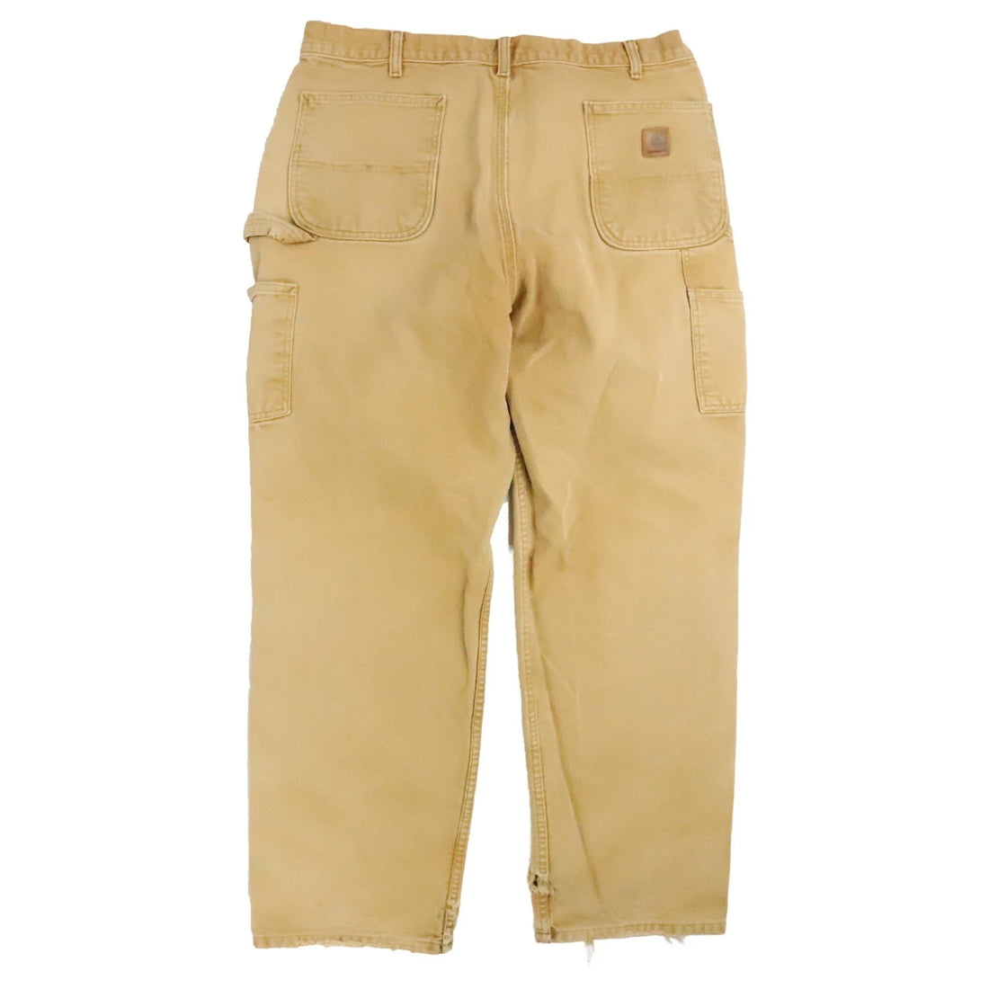 Carhartt Canvas Carpenter Work Pants Size 38 X 32 Brown