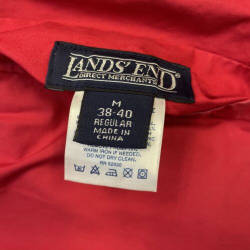 Vintage Land's End Harrington Jacket Size Medium Reversible