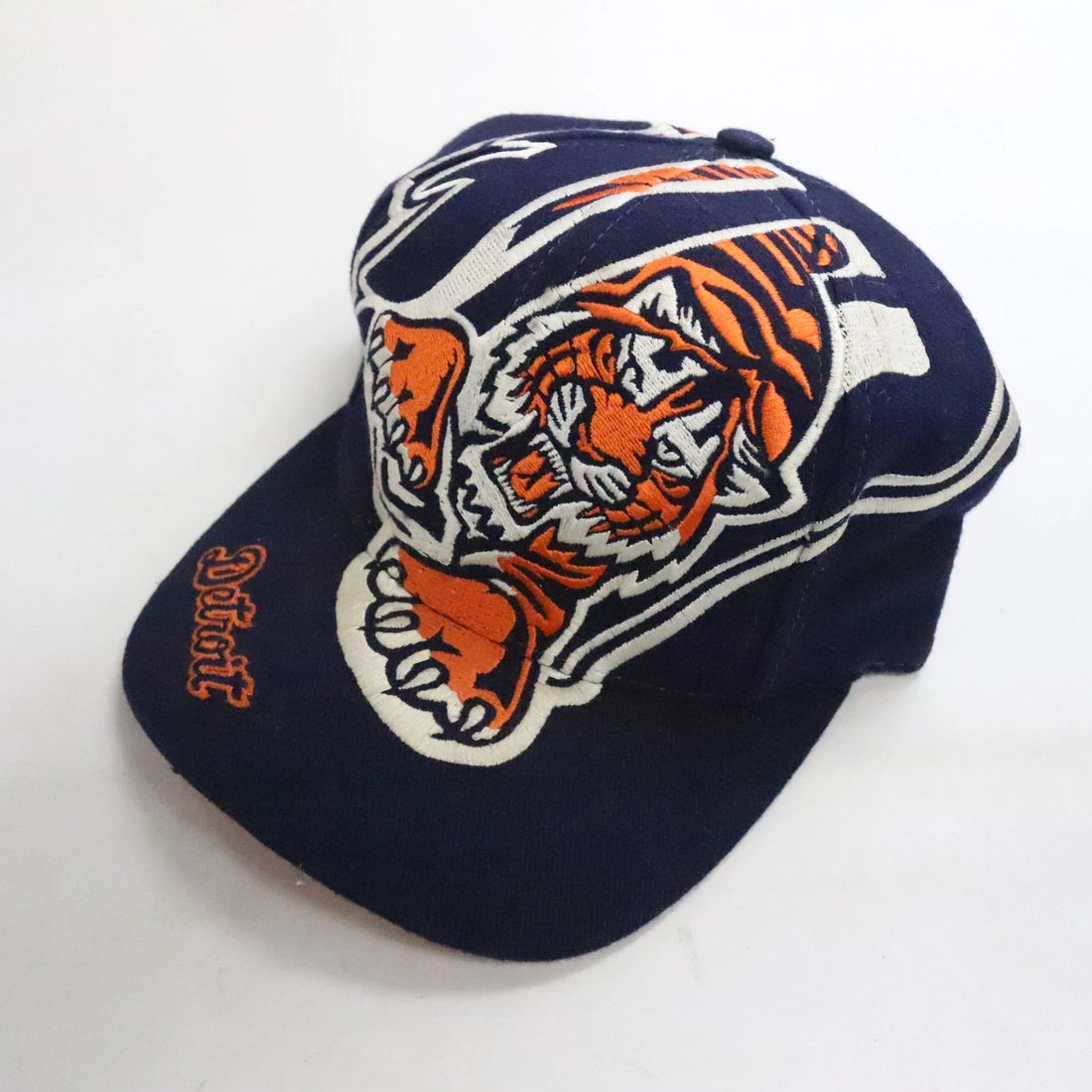 Vintage Detroit Tigers The Game Wool Snapback Hat Cap OSFA 90s MLB