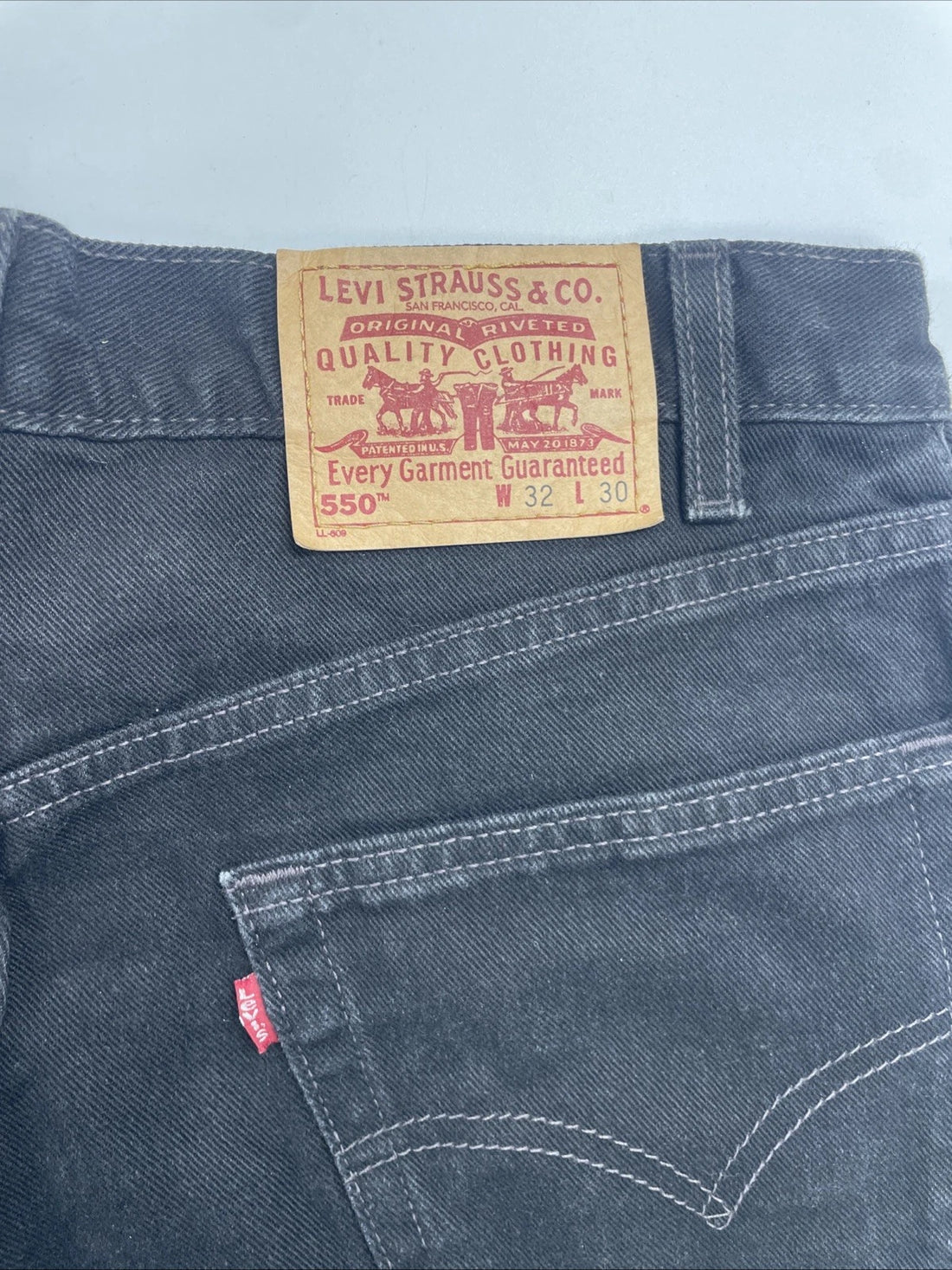 Vintage Levi Strauss & Co 550 Denim Jeans Pants Size 32 X 30 Black