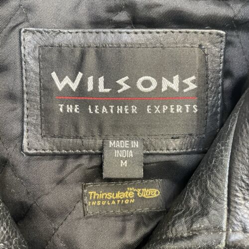 Vintage Wilsons Leather Bomber Jacket Size Medium