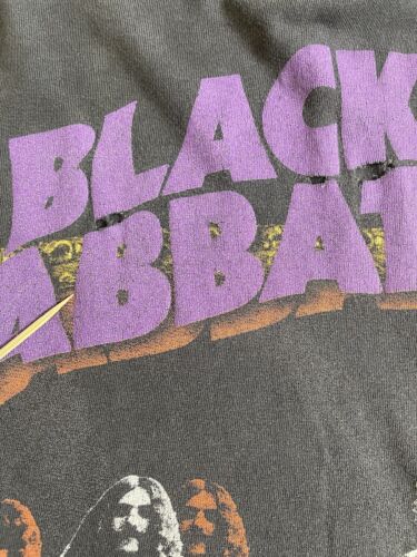 Vintage Black Sabbath T-Shirt Size Large Music Band Tee