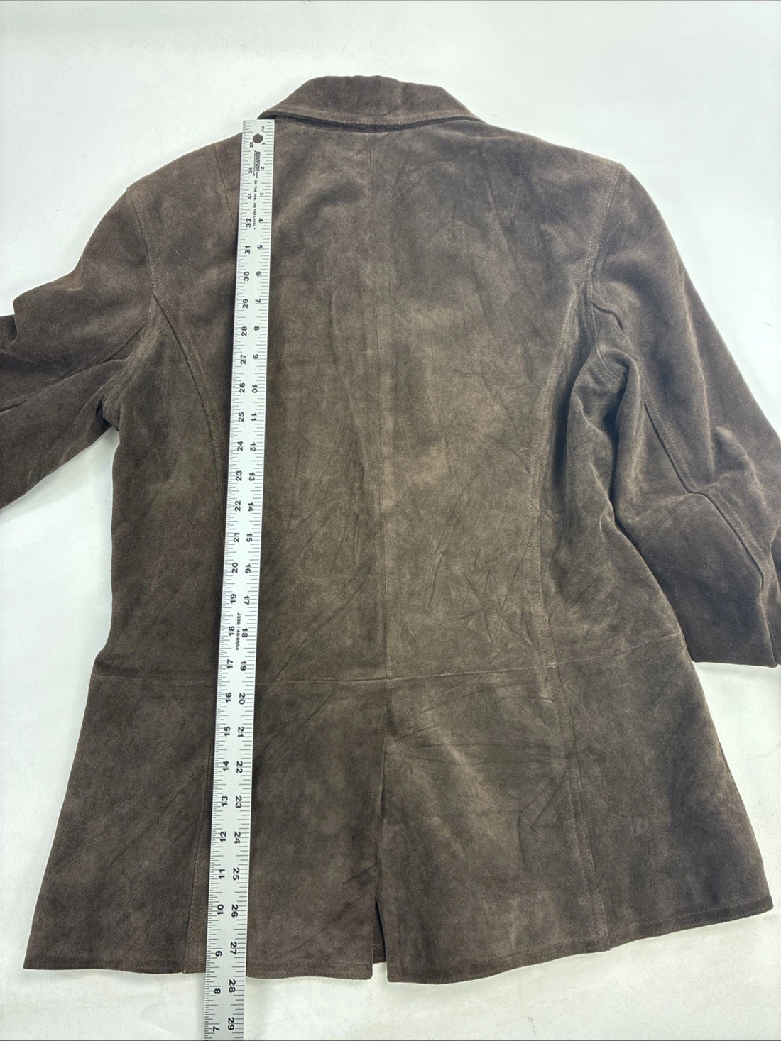 GAP Leather Suede Coat Jacket Size Medium Brown