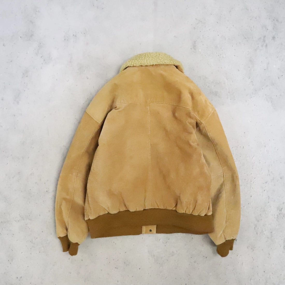 Vintage Leather Suede Bomber Jacket Size Large