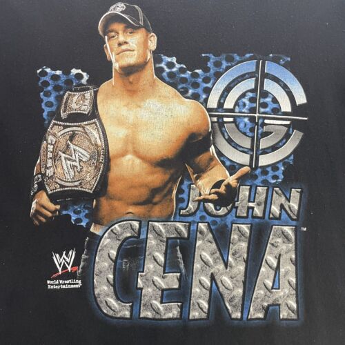 Vintage John Cena Chain Gang Soldier Wrestling T-Shirt Size Large WWE