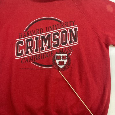 Vintage Harvard Crimson Crewneck Sweatshirt Size Large NCAA