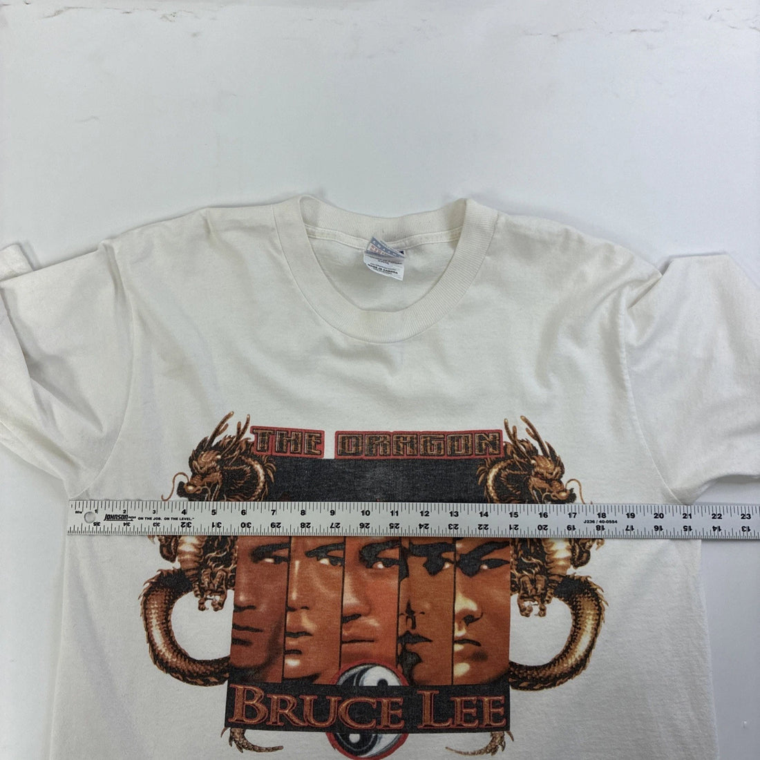 Vintage Bruce Lee The Dragon T-Shirt Size Large Movie Promo