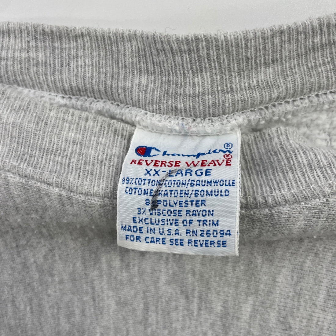 Vintage Champion Reverse Weave Crewneck Sweatshirt Size 2XL Gray 90s