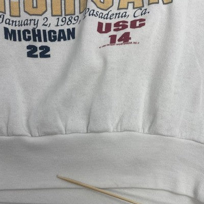 Vintage Michigan Wolverines Football Rose Bowl Champions Sweatshirt XL 1989 NCAA