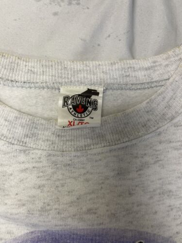 Vintage Charlotte Hornets Ravens Athletic Sweatshirt Size XL Gray 90s NBA