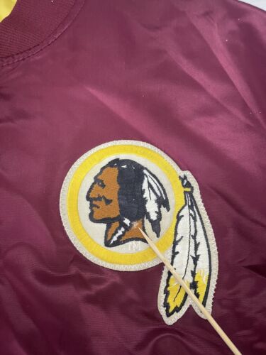 Vintage Washington Redskins Starter Satin Bomber Jacket Size XL NFL