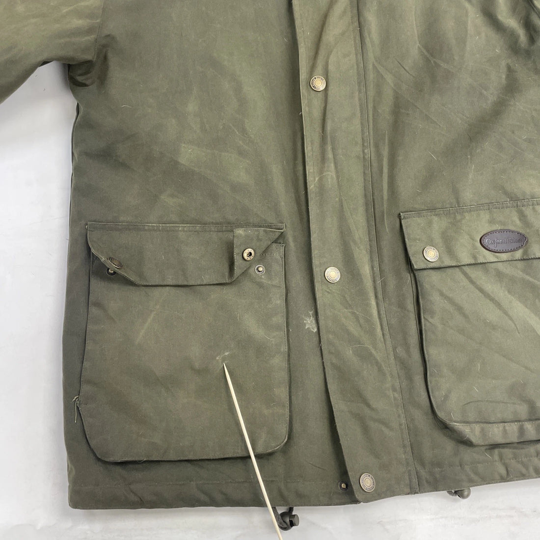 Oxford Blue Wax Barn Coat Chore Work Jacket Size Small England