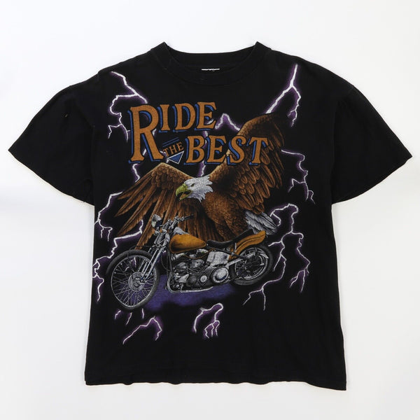 Vintage Ride The Best American Thunder Eagle Lightning T-Shirt Size La –  Throwback Vault