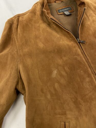Banana Republic Leather Suede Jacket Size Medium Brown