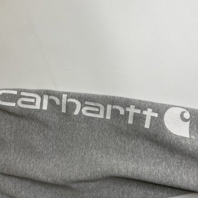 Carhartt Sweatshirt Hoodie Size Large Gray Sleeve Spell Out