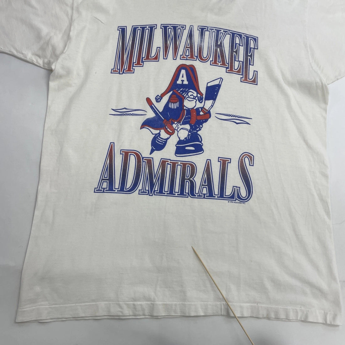 Vintage Milwaukee Admirals T-Shirt Size 2XL 1992 90s AHL