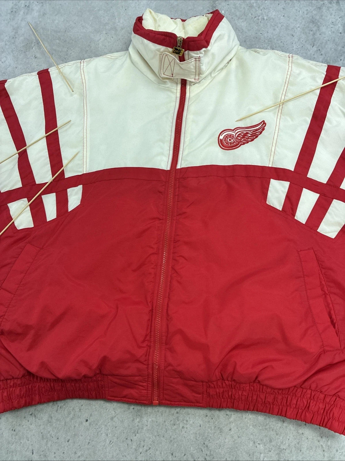 Vintage Detroit Red Wings Puffer Jacket Size 2XL NHL