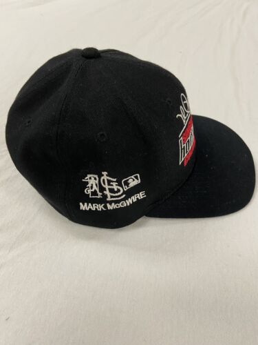 Vintage Mark McGwire Home Run Champion New Era Snapback Hat OSFA Black 90s MLB