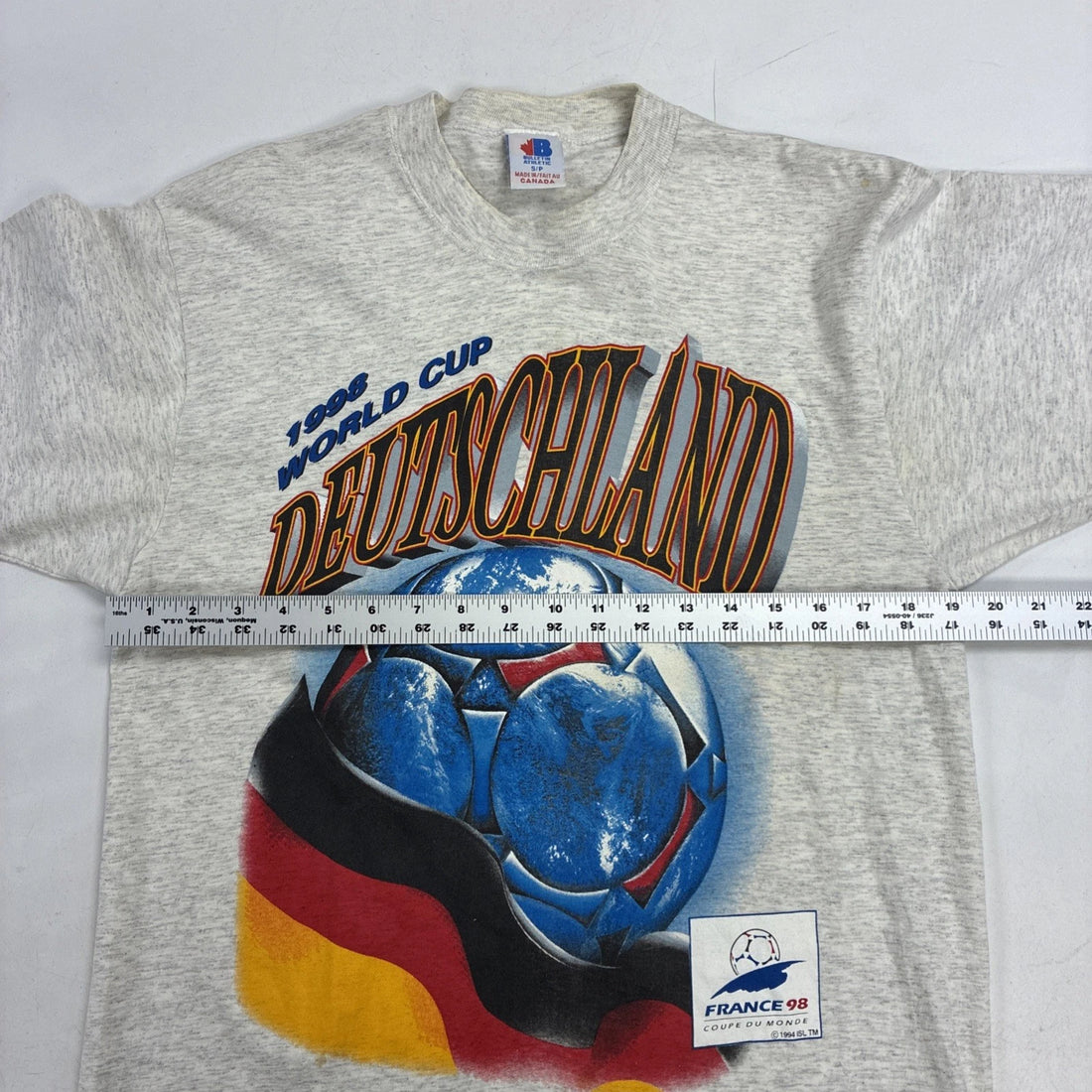 Vintage Deutschland France 1998 World Cup  T-Shirt Small FIFA